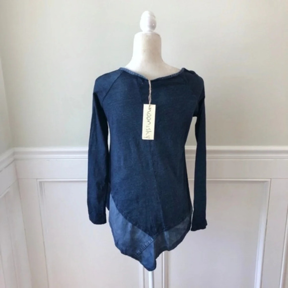 Stitch Fix Moon & Sky Chambray Denim Shirt NWT S - Picture 5 of 5